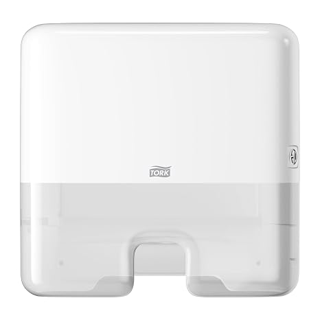Tork Xpress Mini Multifold Hand Towel Dispenser White H2, 553120 | One-at-a-Time Dispensing, Elevation Range