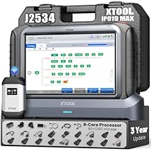 XTOOL IP919 MAX J2534 OBD2 Scanner, ECU Pr0gramming Scan Tool, Topology Map, 51+Resets, ECU C0ding, Upgrade of IP919 PRO, FCA/CAN FD/DoIP, Full System Automotive Bidirectional Scanner, 3-Y Update