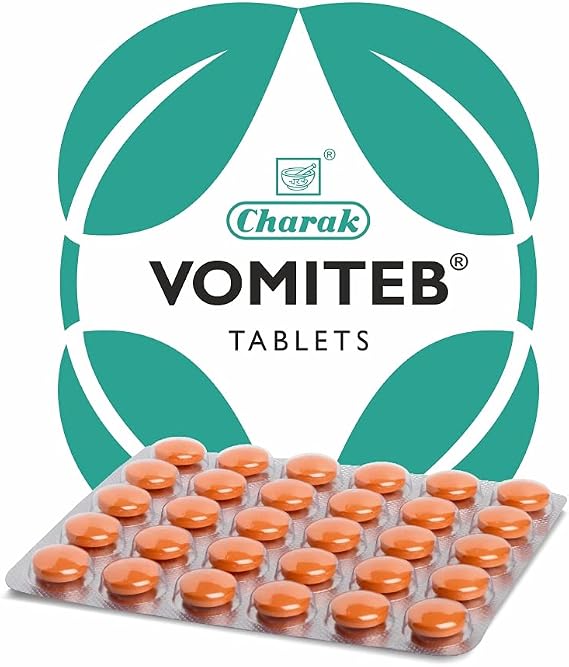 Charak Pharma Vomiteb Tablet - 30 Tablets (Pack of 3)