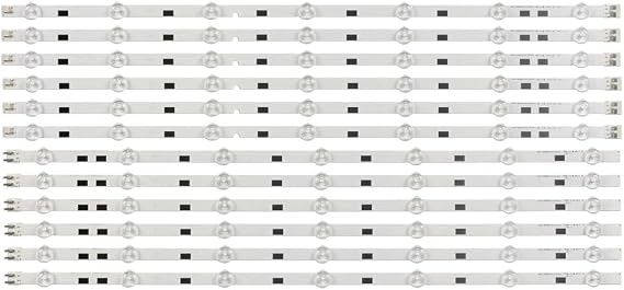 12pcs/Kit LED Strips Fit For SAMSUNG TV UN58H5203AG UE58J5200AK UE58J5200AW UA58H5200AR UE58H5203AW UN58H5005AF UE58H5200AW