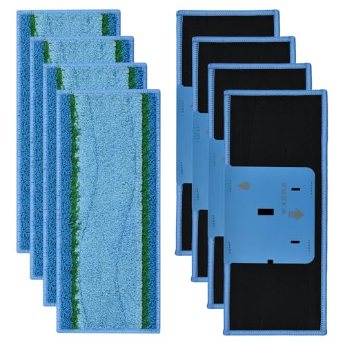 8 Pack Mop Pads for iRobot Braava Jet M6 6110 6012 6112 6113 Ultimate Robot Mop, Upgraded M6 Wet Mopping Pads, Washable Reusable Microfiber Deep Clean Mop Pads