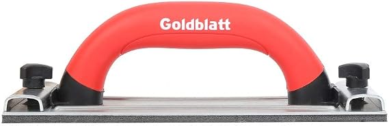 Goldblatt Drywall Sanding Block, Hand Sander with Handle, Sandpaper Holder Tool for Wood, Drywall, Metal, Auto Body Polishing