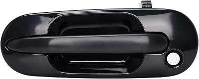 LCWRGS Front Driver Side Exterior Door Handle Compatible with Honda CRV 1997 1998 1999 2000 2001, Black, 77609 Outside Outer Door Handle