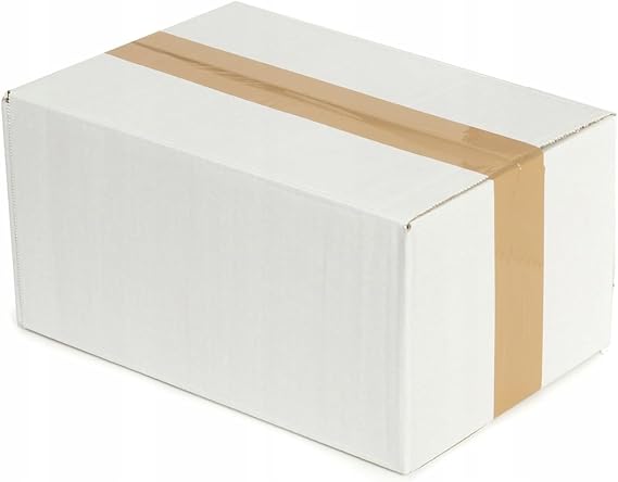 100 x Folding Cardboard 300 x 200 x 150 mm E-commerce Cardboard Single Corrugated 380-400 g White Cardboard Packaging Post Box Shipping Box Parcel Pack