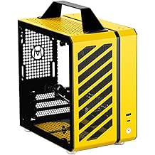 Mechanic Master Cool Cube Series C24 Mini-ITX Case/Alumium/Steel/GPU Length Within 245mm, SFX/L PSU Computer Case (Polar Yellow Air Version)