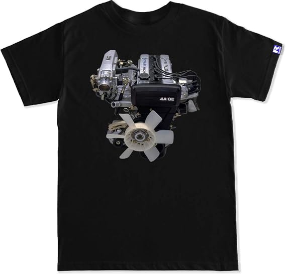 FTD Apparel R Built Men's 4AGE 16v Engine T Shirt