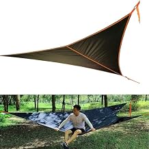 Triangle Hammock 13ft Outdoor Camping Hammock Portable Multi Person Tree Tent with Tie Down Straps & Net Pocket Max 500 lbs