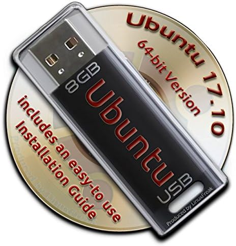 Ubuntu Linux 17.10 on a Bootable 8GB USB Flash Drive - 64-bit Version