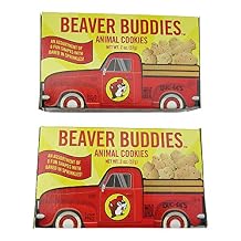 Buc-ee's Beaver Buddies Animal Crackers Cookies, Two Boxes (2 Oz Per Box)