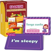 gisgfim 100 Spanish Conversational Phrase Flash Cards Spanish Phrases Vocabulary Beginner Sayings for Travel, Memory, School Classroom, Quick Reference Educational Bilingual Language