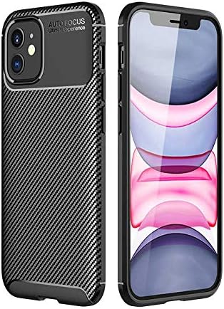 Spia Apple iPhone 12 Mini ile uyumlu Kılıf Siyah Karbon Silikon Orijinal Esnek İnce Geliştirilmiş Dayanıklı Darbe Karşıtı Koruyucu Yeni Nesil Tasarım (Apple iPhone 12 Mini, Siyah)