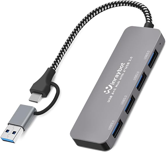 USB A&USB C Hub Extend 4 Port USB 3.0 Hub