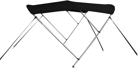 7.6 oz Black 3 Bow Boat Bimini TOP Sunshade Super Sport Edition Compatible for SEA RAY SRV 240 SUNDANCER 1976-1979