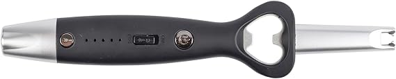 Mad Man Deluxe Arc Spark Lighter, Black, Electric Flameless, LED Indicators Display