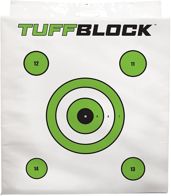 Delta McKenzie TuffBlock Foam Archery Target - 24x24x12 White Block Target for Youth & Beginner Bows Under 40lbs - Field Tip Practice Target for Low Poundage Archery