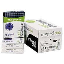 Universal Deluxe Multipurpose Paper, 98 Bright, 20 lb Bond Weight, 8.5 x 11, Bright White, 500 Sheets/Ream, 10 Reams/Carton