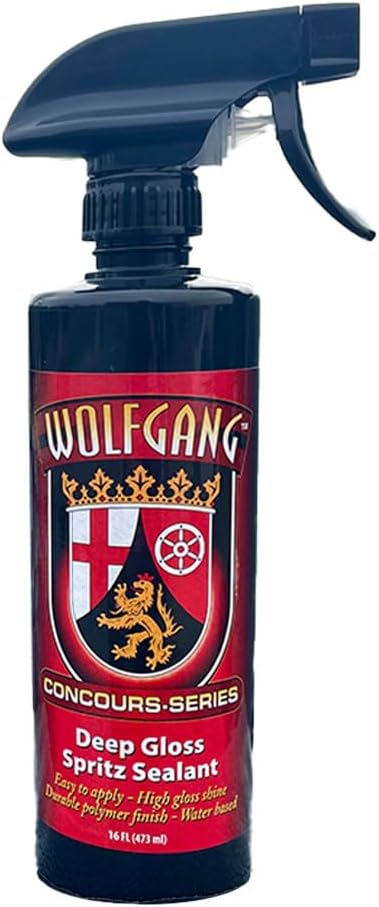 Wolfgang Concours Series Deep Gloss Spritz Sealant | 16 fl. oz. Spray Bottle | Automotive Spray Formula Liquid Paint Sealant with Gloss Finish | Clear | WG-9200