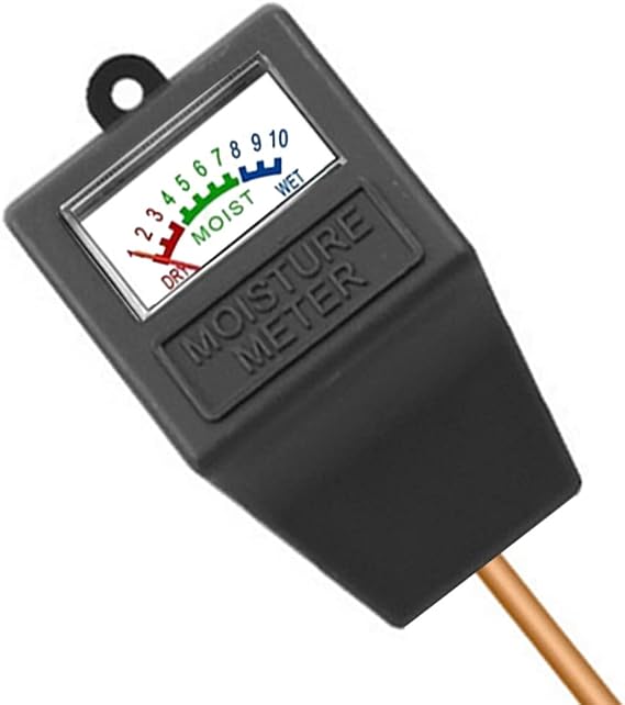 Soil Moisture Meter,Plant Hygrometer Moisture Sensor Plant Water Monitor for Potted Plants,Garden,Farm, Lawn(No Battery Needed)-Black