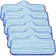LINNIW 6 Pack Microfiber Pads Compatible with Dupray Neat Steam Cleaner, Durable, Reusable and Machine Washable
