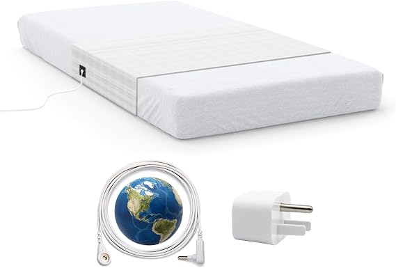 Grounding Half Sheet 104 x 35 Inches Fits Various Bed Sizes Easy Snug Fit Balances Body Static Reduces Discomfort Symptoms with 5% Silver Fiber 95% Cotton Conductive