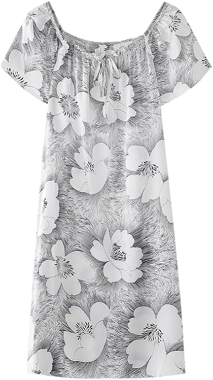 MAXFEEL 100% Pure Mulberry Silk Nightgown Classic Nightwear Sleepwear