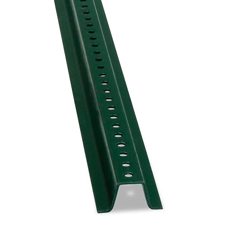 SmartSign U-Channel Sign Post, Heavy Weight | 8' Tall Baked Enamel Steel Post - Pack of 1