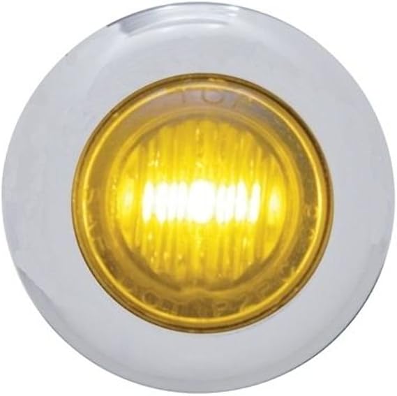Pro-One Dual Function Amber LED Mini Marker Lights with Clear Lens 402220