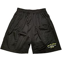 Military USS Los Angeles CA-135 Ship Athlentic Jersey Mesh Basketball Shorts Black