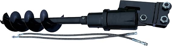 Heavy Duty Hydraulic Auger Attachment for HITACHI EX08 1 Ton Mini Excavator Micro Digger or Similar Machines with Pins