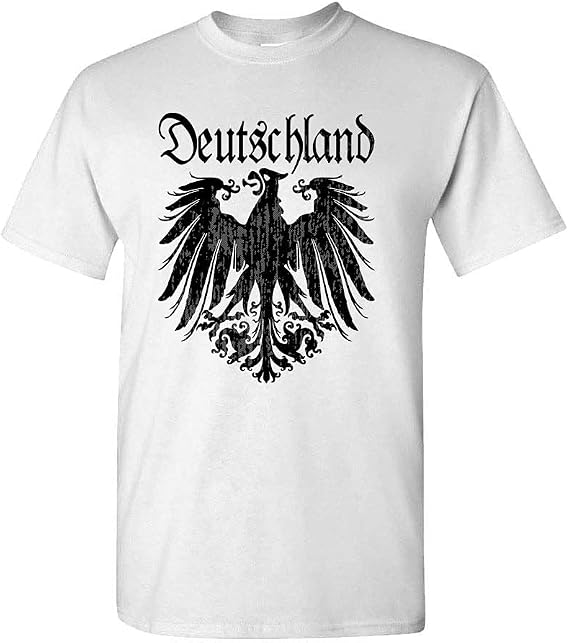 Black Deutschland Eagle - Germany German - Unisex T-Shirt