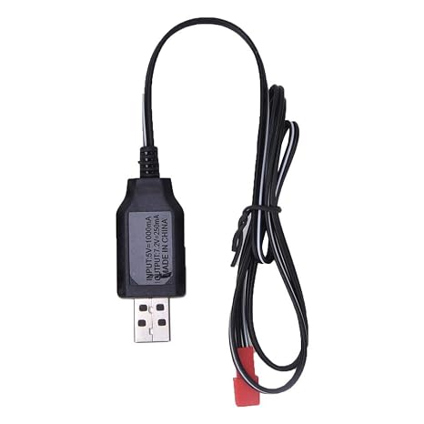 USB Charging Cable, Fast Charging Durable Charging Cord for Electric Toy Vehicles, for Kids Remote Control Car Enthusiasts Engineering Vehicle Play