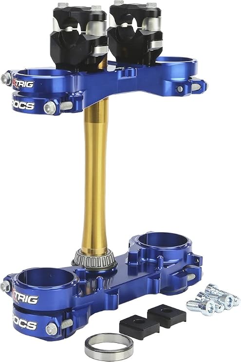 501330801301 Rocs Tech Triple Clamps - Blue