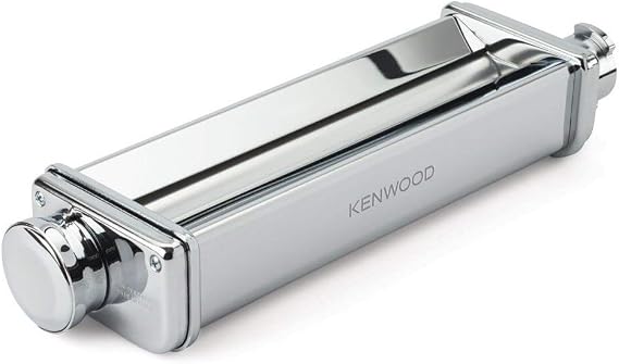 Kenwood XL Lasagna Roller KAX99.A0ME Accessory for Kenwood Food Processors for Extra Wide Lasagna Plates with up to 22 cm Chrome-Plated Stainless Steel Casing Roller Rollers Made of Durable
