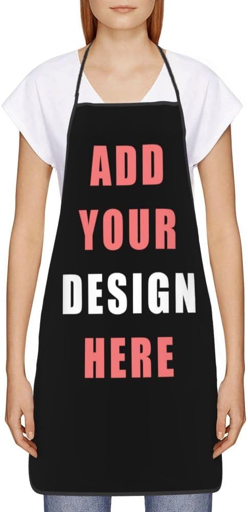 Custom Apron Add Text Photo Logo, Personalized Chef Cooking Apron for Great Gifts
