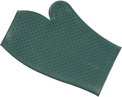 Tough 1 Rubber Grooming Gloves, Hunter Green