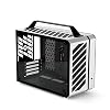 Mechanical Master C+Maxデスクトップコンパクト ハンドル付き - MATXケース、より長いGPU用に特別に設計されており、240 AIOおよびATX14cm/SFX PSUをサポート、多機能ブラケットHDD/ファンムーンライトシルバー。