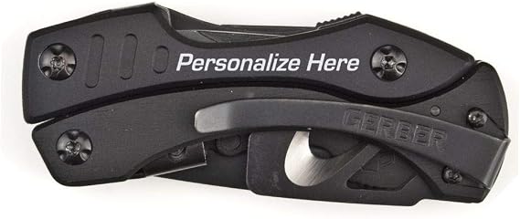 Gerber Crucial, Black - Custom Laser Engraved Multi-Tool