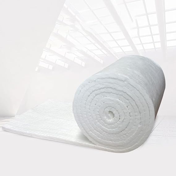 10M Insulation Roll- Fibre Blanket High Temperature Fire Insulation for Kilns for Van Sheds Homes Conversions Wall Roofs Loft 10mx610x40mm