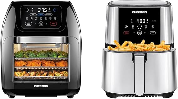 CHEFMAN Multifunctional Digital Air Fryer+ Rotisserie Bundle with TurboFry Touch Air Fryer