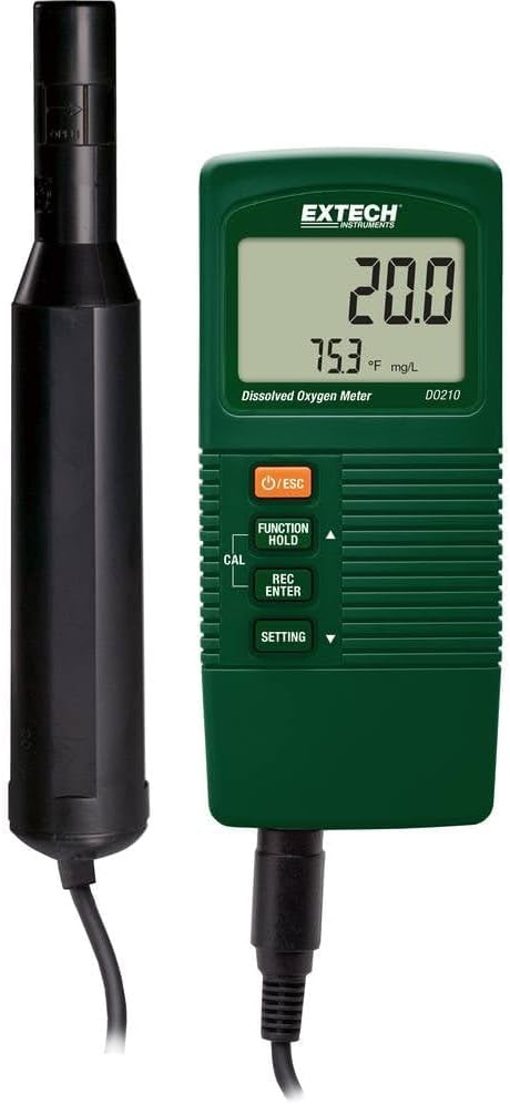 Extech DO210 Portable Dissolved Oxygen Meter, Water Quality