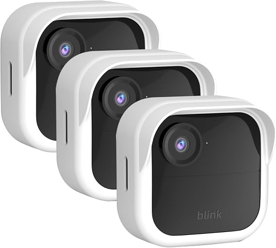 Silicone Case Cover for Blink Outdoor 4 (4th Gen) Security Camera, Protection Weatherproof, 2Pack (White)