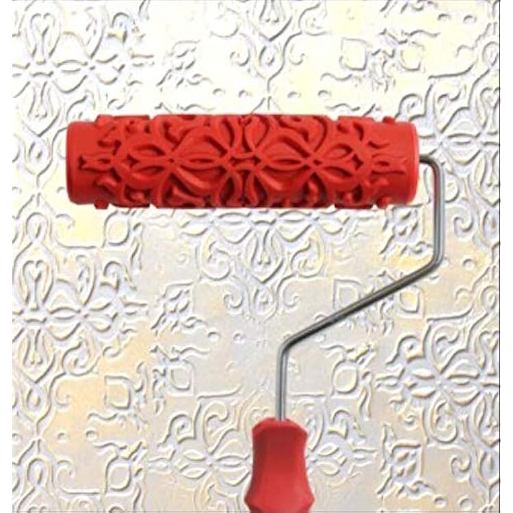 Greek Art 7 DIY Patterned Paint Roller Decorative Rubber Roller Decorative Art Roller Texture Roller with Plastic Handle - More Than 300 Patterns Pattern AA2