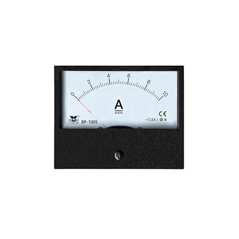 BP-100S DC Ammeter (Direct Current) 1A, 3A, 6A, 8A, 10A, 15A, 20A, 30A, 400A (Pointer Type, DC)(DC8A)