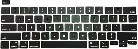 New Replacement Keyboard Keycaps Keys,Full Set of US Replacement Keycaps QWERTY for MacBook Pro 13.3"/16" A2251 A2289 A2141 2019 2020 Year EMC 3348 EMC3349 3456