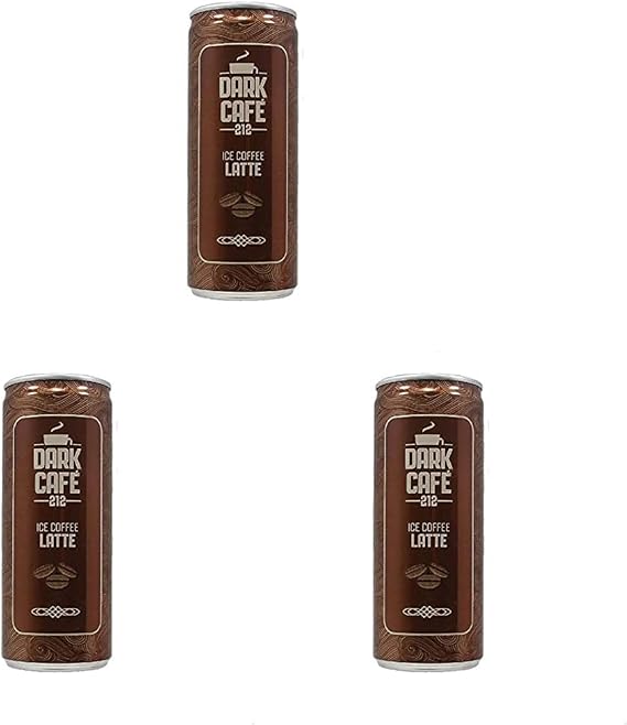 Dark Cafe Cold Coffee Latte 250 ml 3 pack