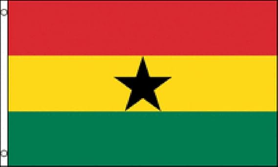 Flags Importer Ghana National Flag Polyester, 2' x 3'