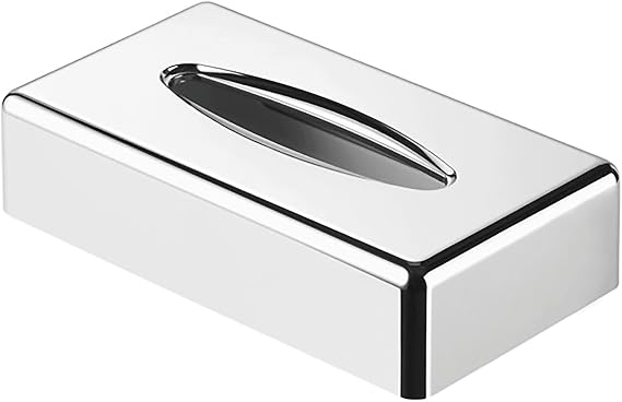 GEESA Kleenex box, free standing/wall mounted, chrome (1210-02), Silver