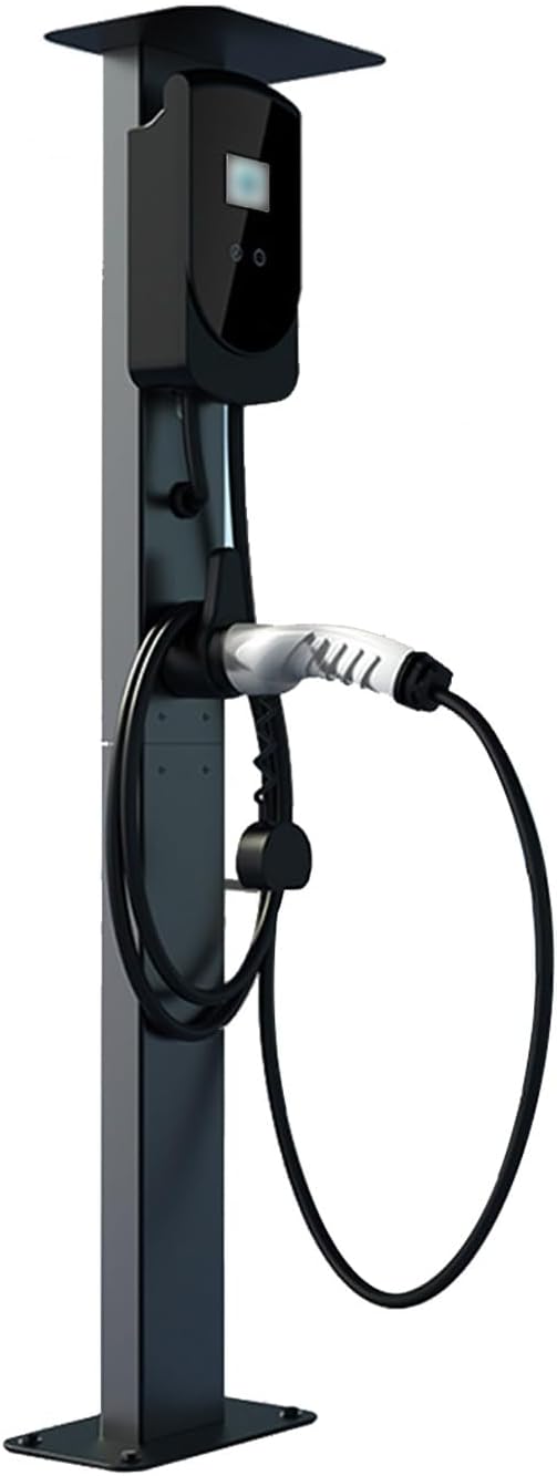 EV Charger Pedestal Outdoor, Electric Vehicle Charger Pedestal Stand, Support Pole for EV Charging Station, Corrosion Resistance EV Charger Stand