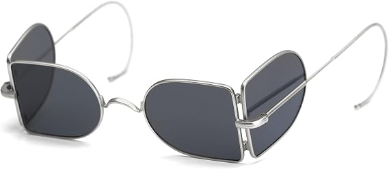 Magnoli Clothiers Victorian Steampunk Quad Sunglasses (Silver, Grey)
