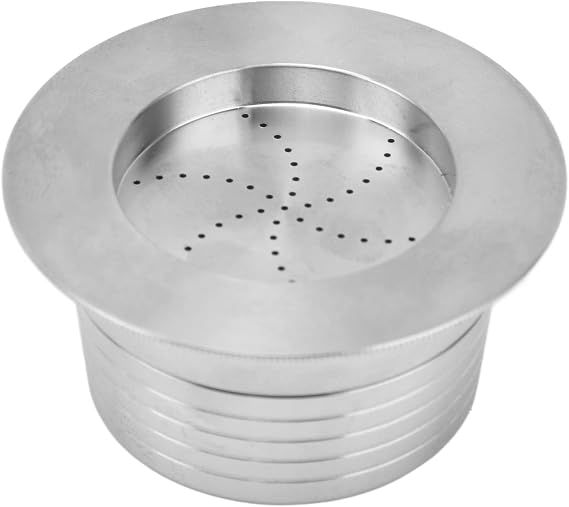 Refillable Coffee Capsule Reusable Coffee Solid Stainless Steel Espresso size Reusable Coffee Capsule, 1.8in Coffee Capsules Pods with Spoon and Brush for